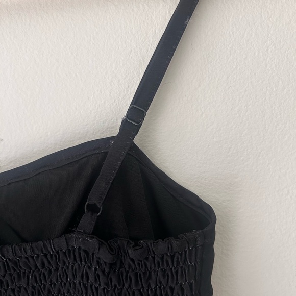 Johnny Martin Black Mini Dress with Pink Floral Design Size Small - Picture 6 of 6